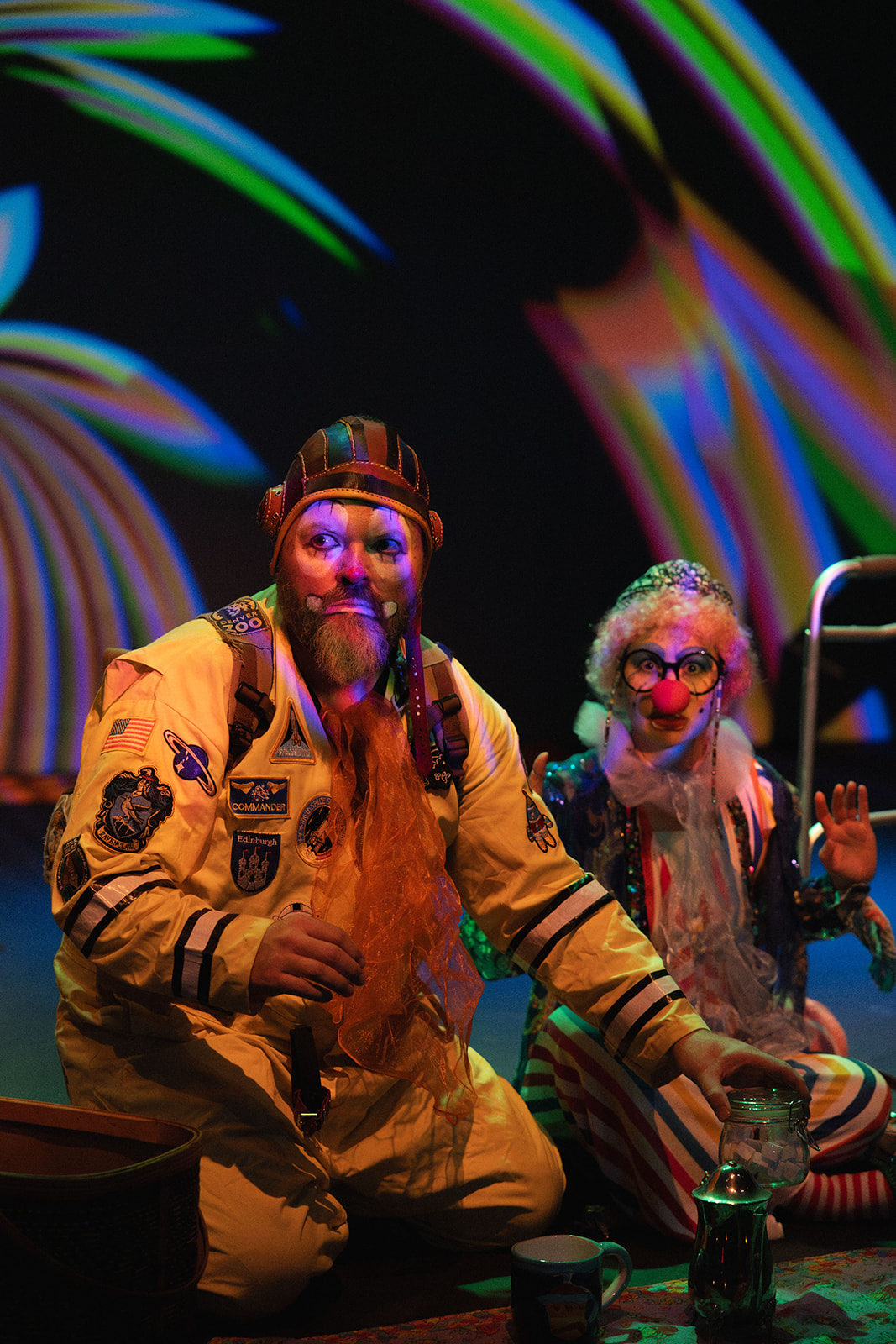 A performer in a Soul Penny Circus production