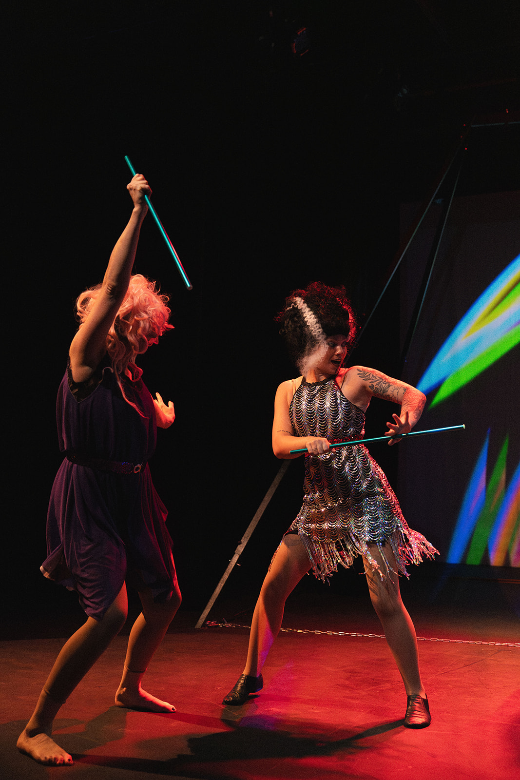 A performer in a Soul Penny Circus production