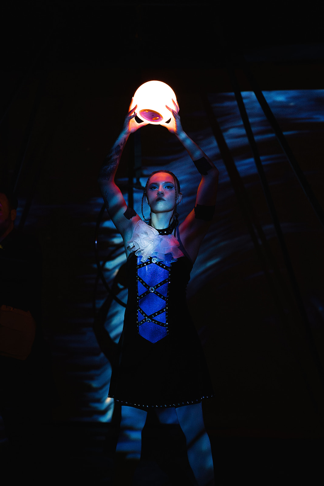 A performer in a Soul Penny Circus production