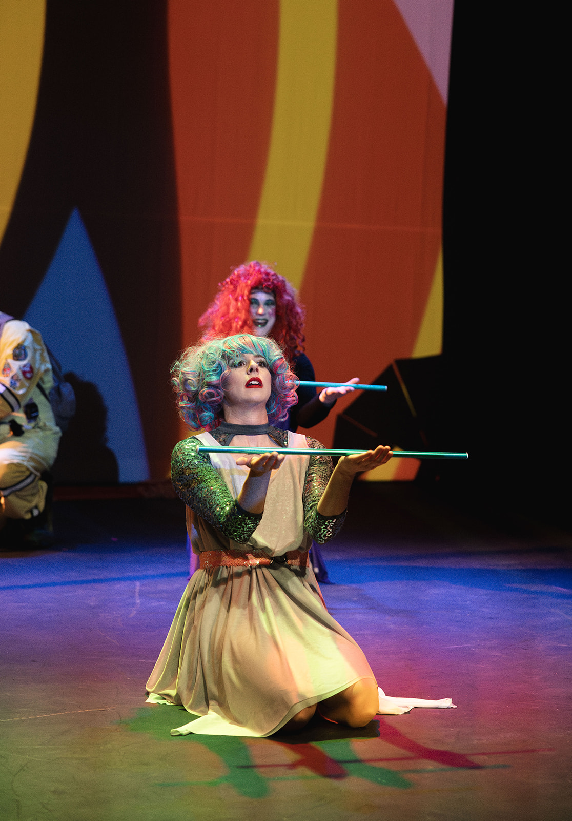 A performer in a Soul Penny Circus production