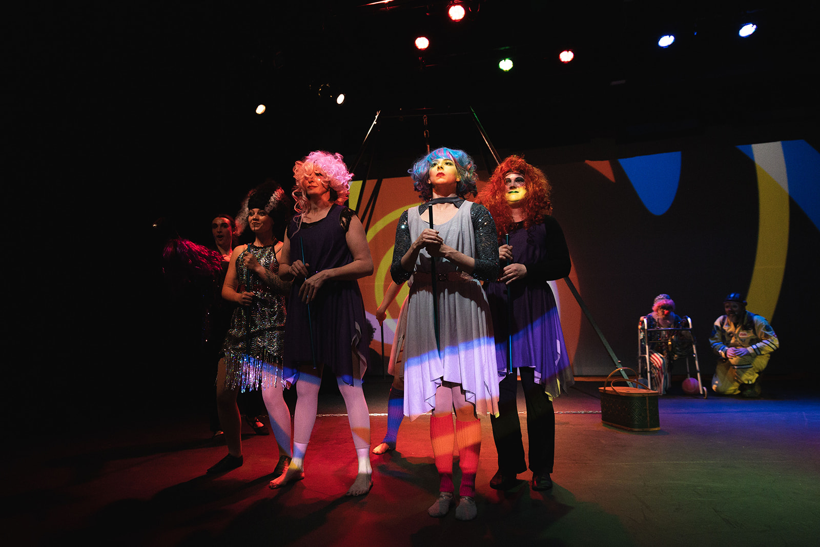 A performer in a Soul Penny Circus production