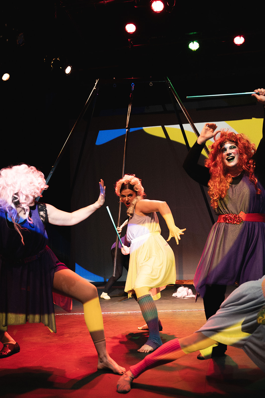 A performer in a Soul Penny Circus production