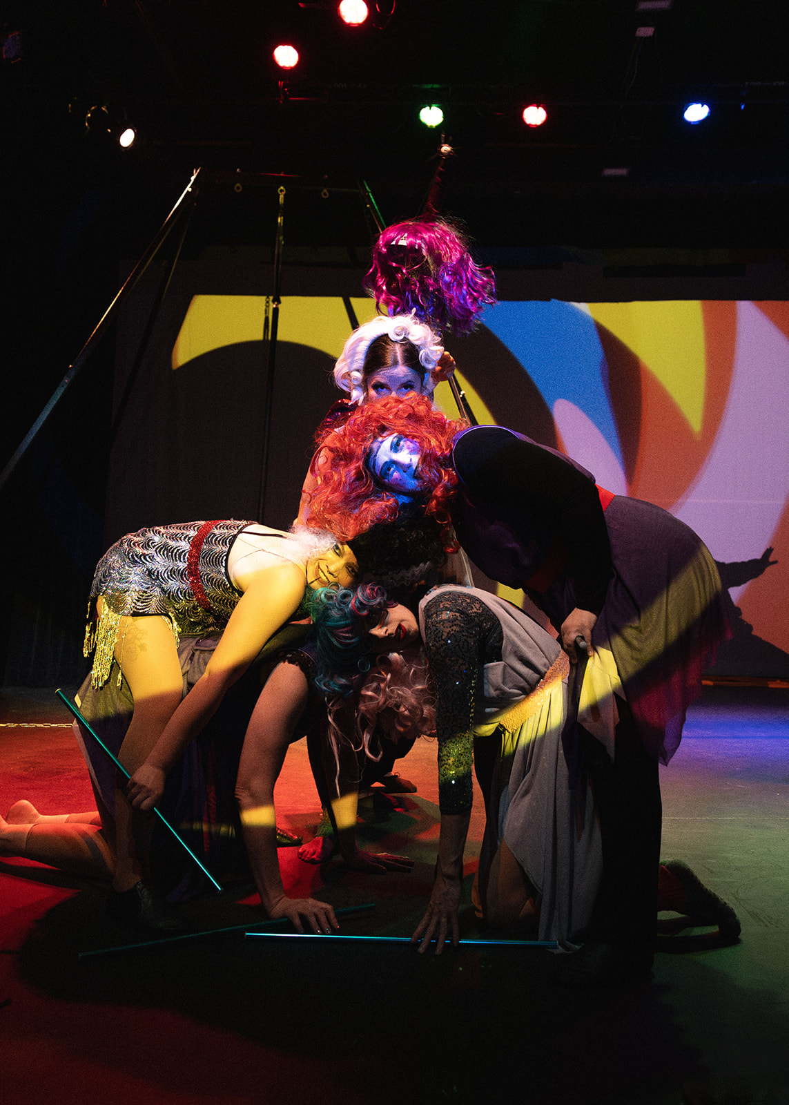 A performer in a Soul Penny Circus production