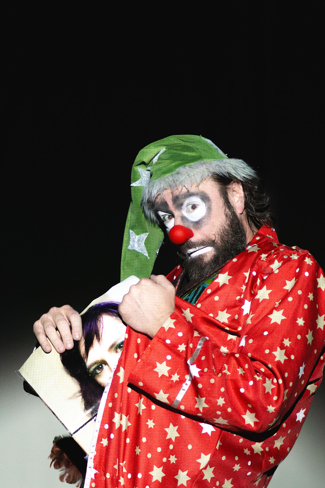 A performer in a Soul Penny Circus production