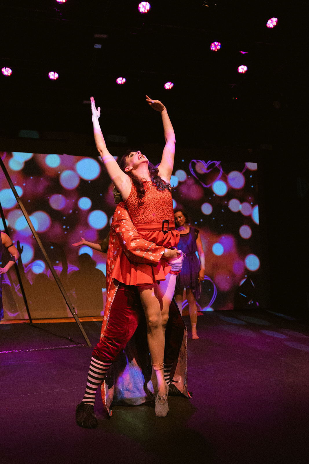 A performer in a Soul Penny Circus production